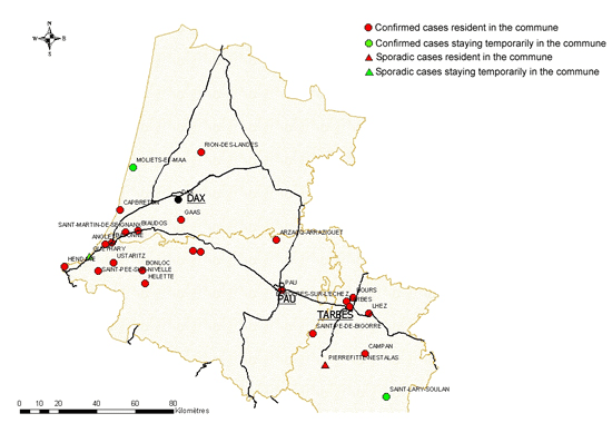 Figure 2: Map showing departments of france map. Figure 2: Map showing